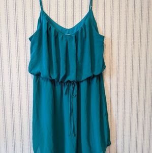 Bisou Bisou Size 18 Tank Dress Green Tie Front